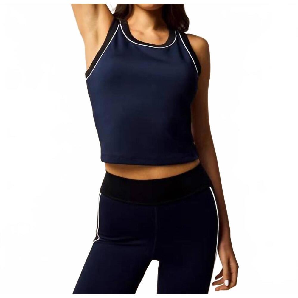 NEW GREYSON CLOTHIERS luna two-tone tank top in blue